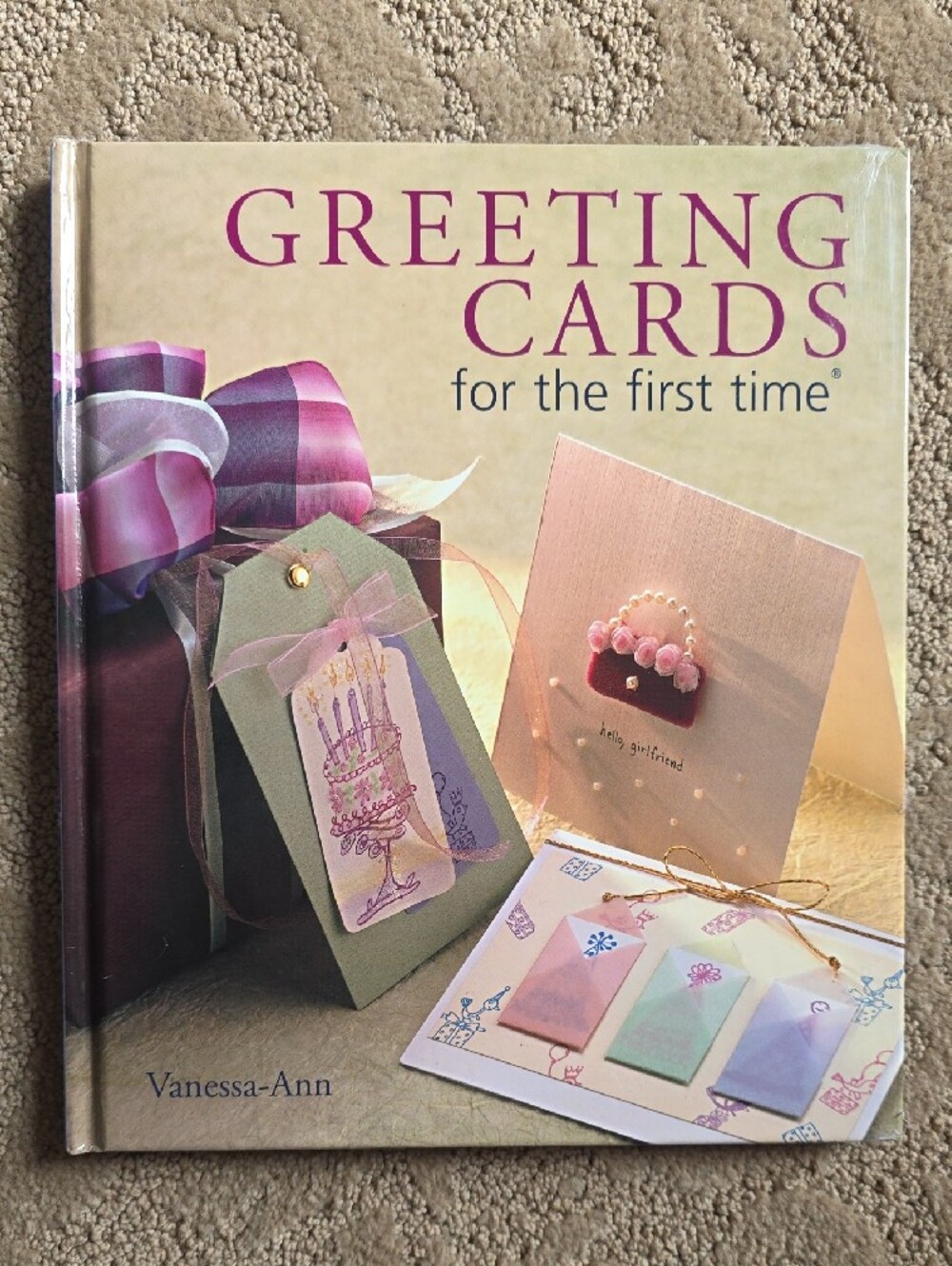 Greeting Cards for the First Time - instructional color book by Vanessa Ann